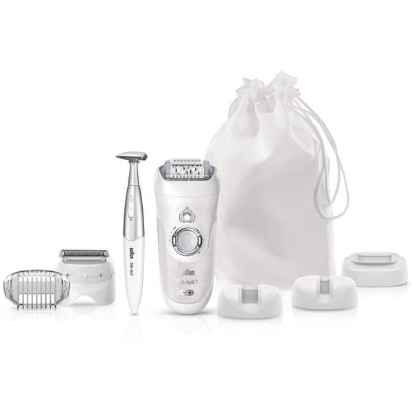 Braun Silk Epilator 7 7-561 Wet & Dry Cordless Epilator With 8 Extras Including Free Braun FG1100 Silk Epil Beauty Styler, Bikini Styler Braun Silk Epilator 7 7-561 Wet & Dry Cordless Epilator With 8 Extras Including Free Braun FG1100 Silk Epil Beauty Styler, Bikini Styler