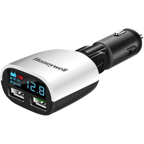 Honeywell Dual Port Car Charger Black/White