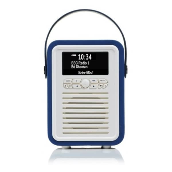 Viewquest Retro Mini Radio Navy Blue