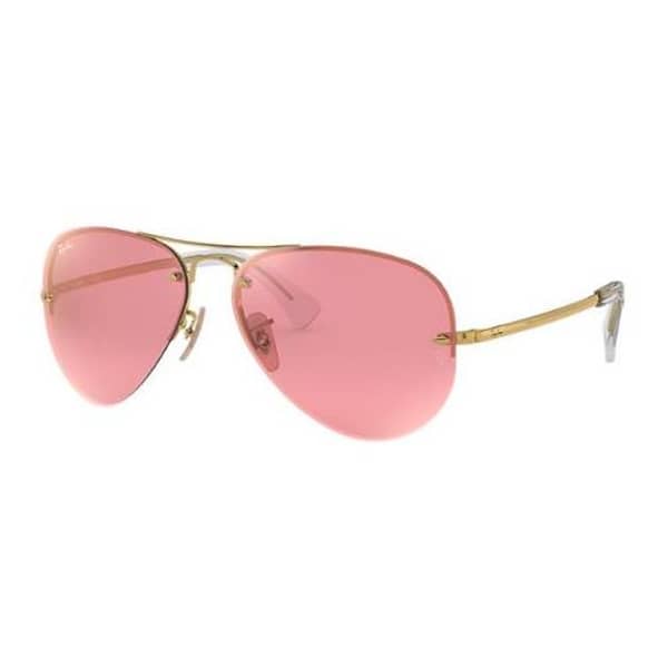 Rayban RB3449 001/E4 Gold Metal Sunglasses For Unisex