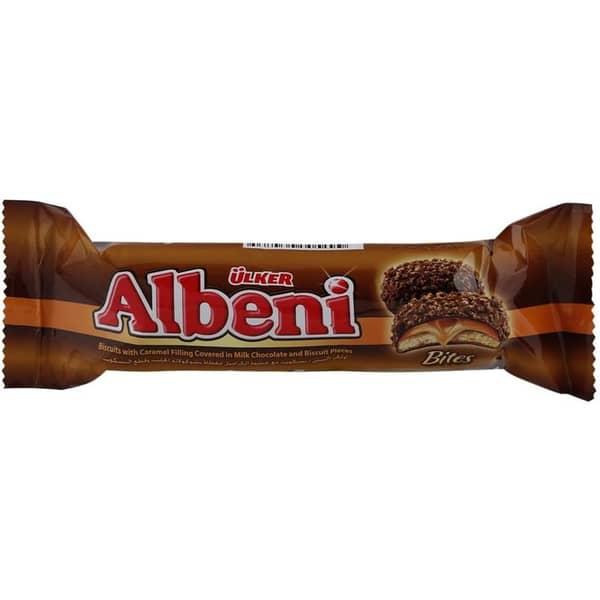 Ulker Albeni Bites Chocolate Coated Caramel Biscuits 72g