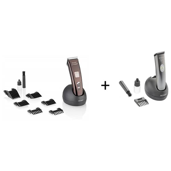 Moser 1888-0151 Li+Pro2 Professional Cord/Cordless Hair Clipper +1584-0051 Li+pro Mini Professional Cord/Cordless Trimmer