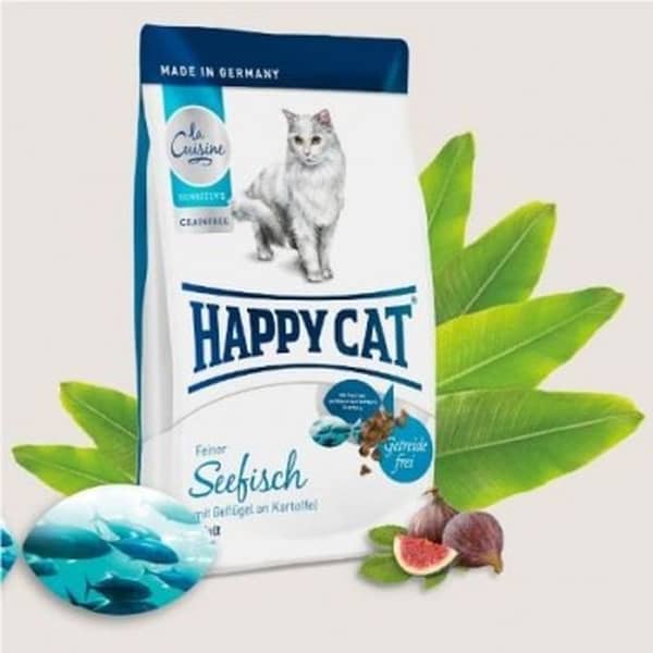 Happy Cat Adult Grain Free Seefisch (Sea Fish) 1. 8Kg Food Kibbles For Sensitive Cats