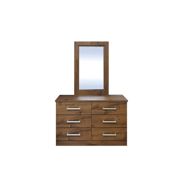 Pan Emirates Milano Dressing Table With Mirror Walnut Pan Emirates Milano Dressing Table With Mirror Walnut
