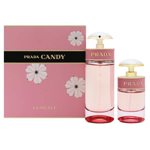 Prada Candy Florale Gift Set For Women (Candy Florale 80ml EDT + Candy Florale 30ml EDT)