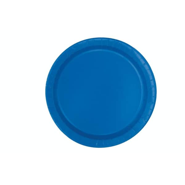 Unique- Royal Blue 16 Round Plates 9in Unique- Royal Blue 16 Round Plates 9in
