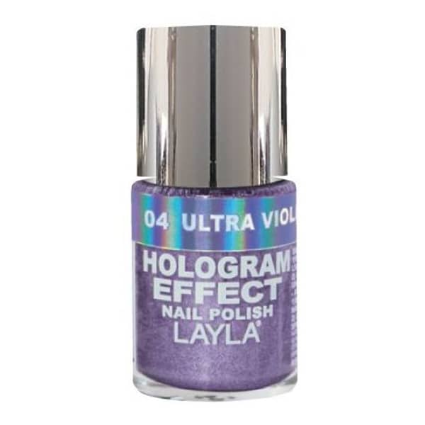 Layla Hologram effect Nail Polish Ultra Violet 004