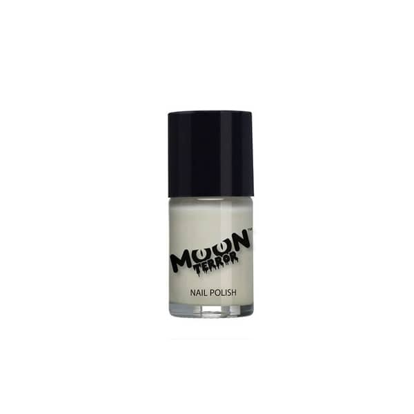 Smiffys Moon Terror Nail Polish 14ml - Wicked White, To8043