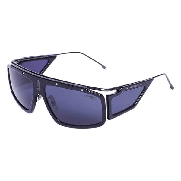 Carrera Facer 8072k Rectangle Black Fullrim Sunglasses For Unisex (black Lens)