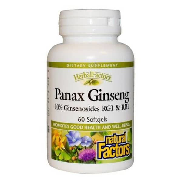 Natural Factors Panax Ginseng 100mg 60 Softgels