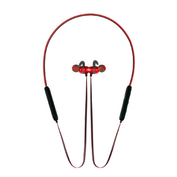 Promate Bluetooth Headset With Mic, HD Sound and Magnetic Neckband Earphones, Spicy-1 Red