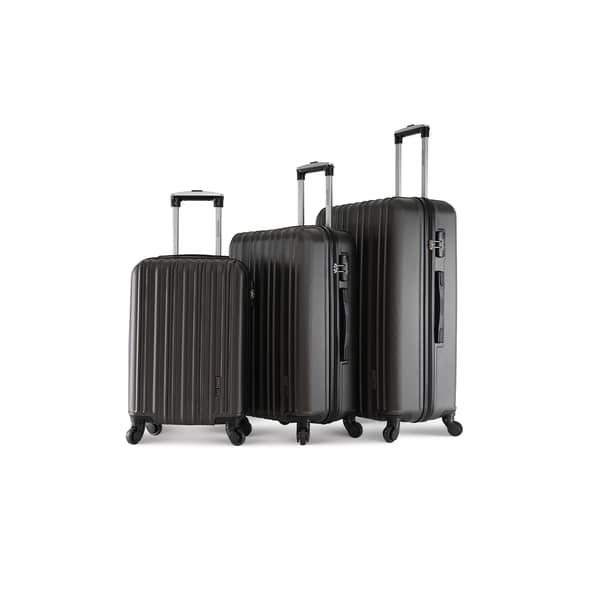 Para John Lightweight 3-pieces Abs Hard Side Travel Luggage Trolley Bag Set With Lock For Unisex Hard Shell Strong Para John Lightweight 3-pieces Abs Hard Side Travel Luggage Trolley Bag Set With Lock For Unisex Hard Shell Strong