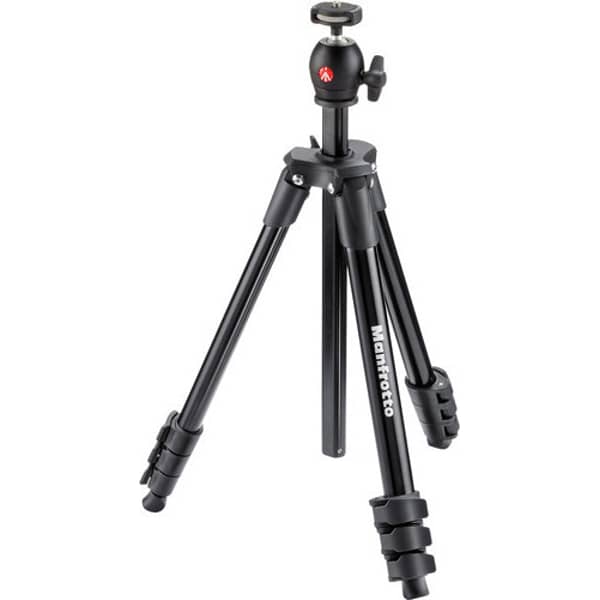 Manfrotto MKCOMPACTLTBK Compact Light Tripod Black