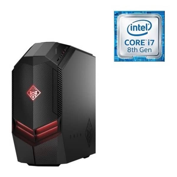HP OMEN 880-104NE Gaming Desktop - Core i7 3.2GHz 16GB 2TB+256GB 8GB Win10 Black