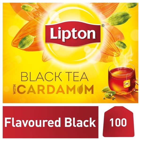 Lipton Flavoured black tea bags - cardamom 2g 100 Bags