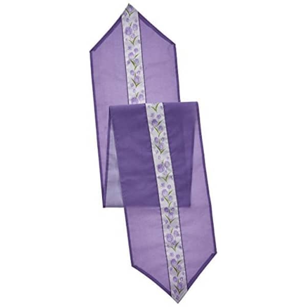 Beistle Spring Tulips Fabric Table Runner Party Accessory (1 Count) (1/Pkg)