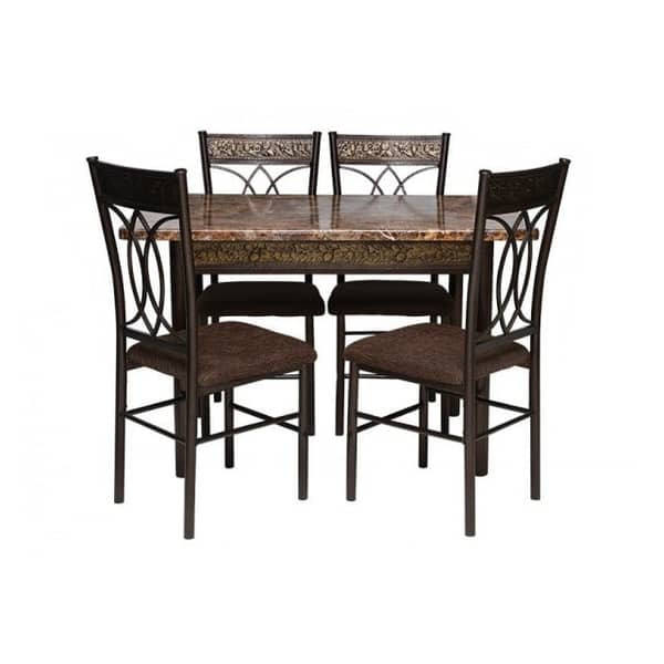 Pan Emirates Spenio Dining Set (1+4) Brown