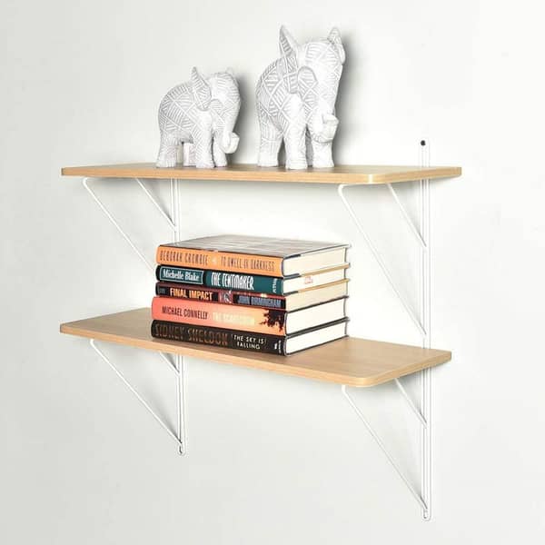2 Tier Ladder Wall Shelf 60*20.5*55.5 cm 2 Tier Ladder Wall Shelf 60*20.5*55.5 cm