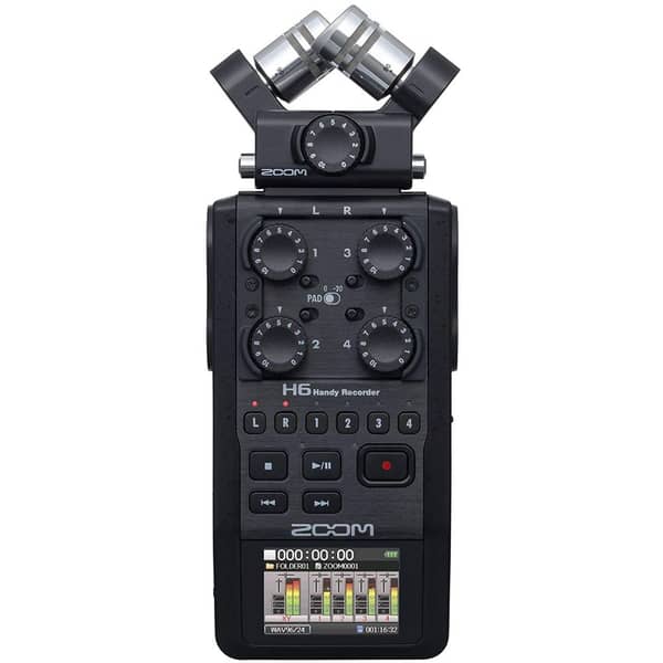 Zoom H6 H6BLK220GL Versatile & Portable Six Track Handy Recorder Black Zoom H6 H6BLK220GL Versatile & Portable Six Track Handy Recorder Black