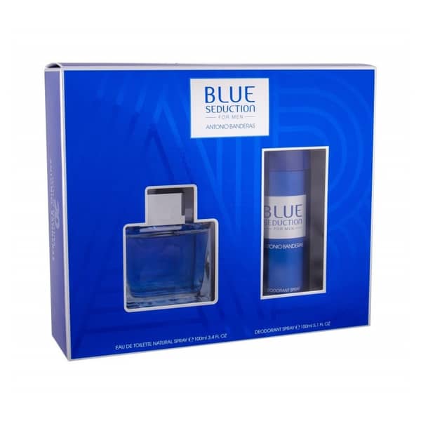 Antonio Banderas Blue Seduction 100ml+150ml Deo Gift Set Men Antonio Banderas Blue Seduction 100ml+150ml Deo Gift Set Men