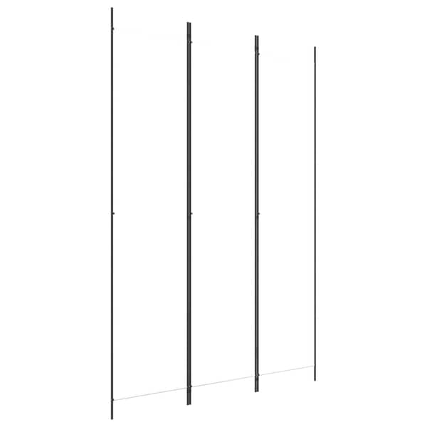 vidaXL 3-Panel Room Divider White 150x220 cm Fabric vidaXL 3-Panel Room Divider White 150x220 cm Fabric