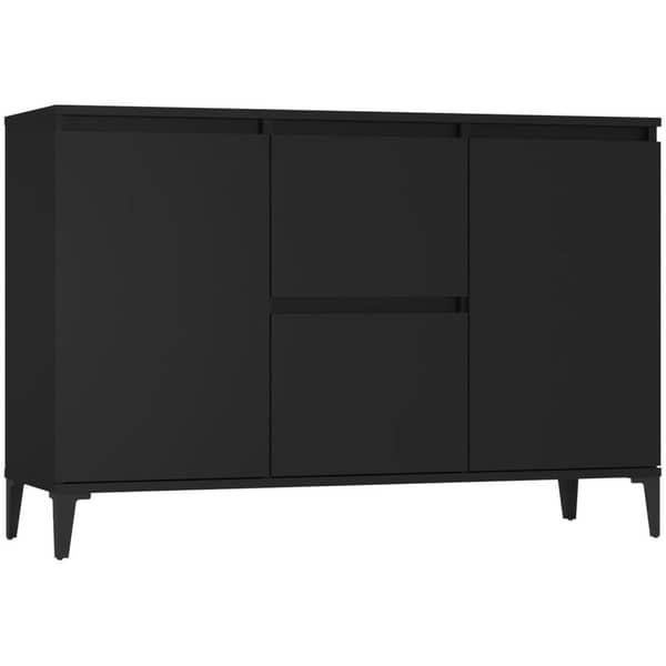 Vidaxl Sideboard Black 104x35x70 Cm Chipboard Vidaxl Sideboard Black 104x35x70 Cm Chipboard
