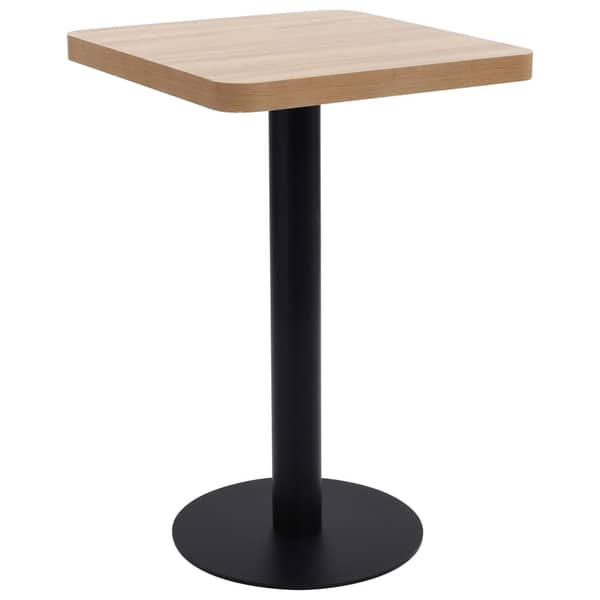 vidaXL Bistro Table Light Brown 50x50 cm MDF vidaXL Bistro Table Light Brown 50x50 cm MDF