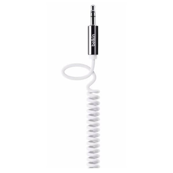 Belkin Coiled Aux Cable 1.8m White AV10126CW06