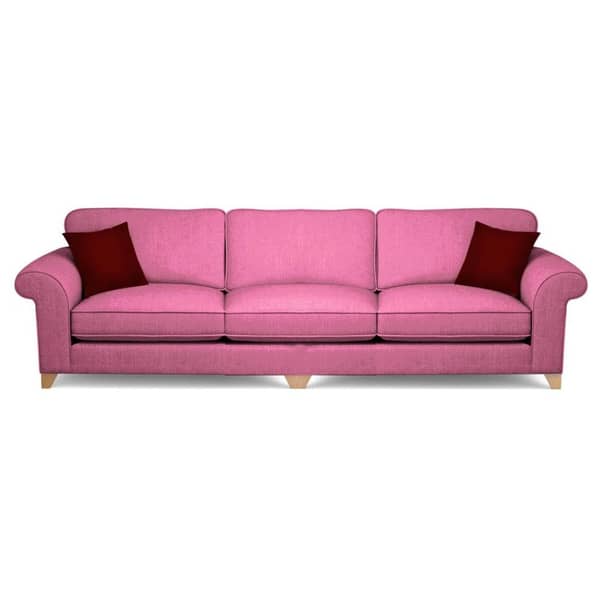 Galaxy Design Angelic 3 Seater Sofa Light Pink Galaxy Design Angelic 3 Seater Sofa Light Pink