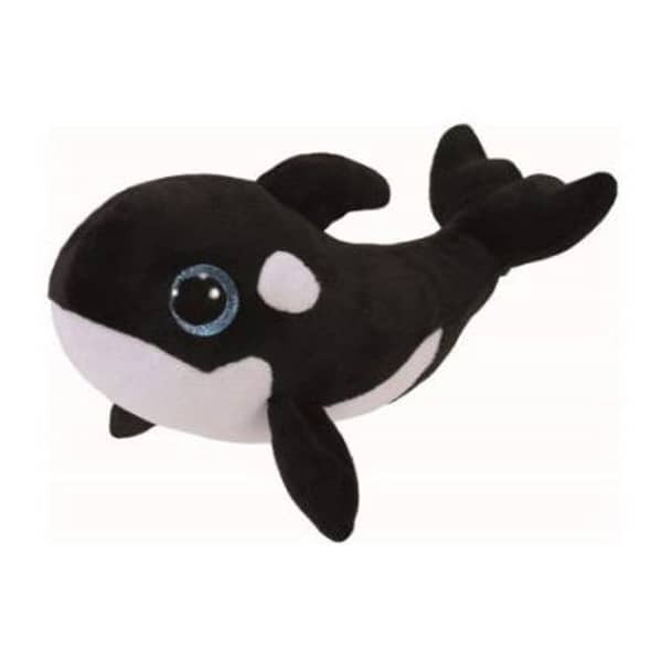TY Beanie Boos Whale Nona Black/White Regular 7in