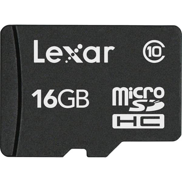 Lexar LSDMI16GABEUC10A Micro SDHC Card Class10 W/ Adapter 16GB Lexar LSDMI16GABEUC10A Micro SDHC Card Class10 W/ Adapter 16GB
