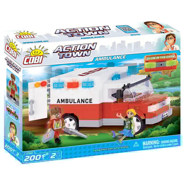 Cobi 200pcs Action Town Doctor Ambulance