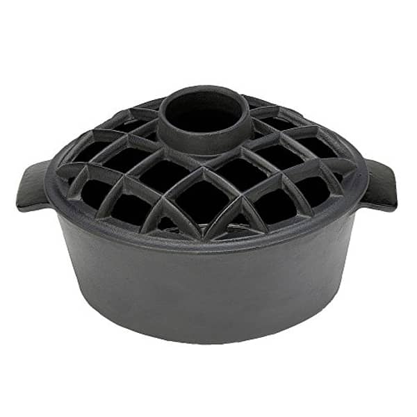 Minuteman International 2.2 Qt Enamel Woodstove Steamer - Lattice Top - T-50-BB
