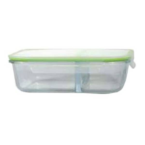 RoyalFord 2-Compartment Glass Meal Prep Container 1500ml