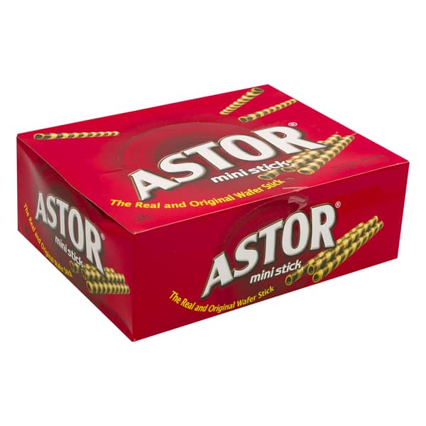 Astor Mini Chocolate Wafer Sticks 20g (Pack of 24) Astor Mini Chocolate Wafer Sticks 20g (Pack of 24)