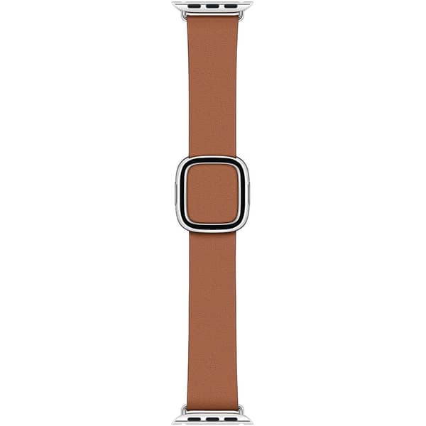 Apple Modern Buckle Medium Saddle Brown