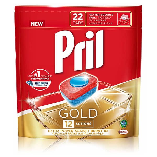 Pril Gold 12 Action Dishwash Tabs 22pcs