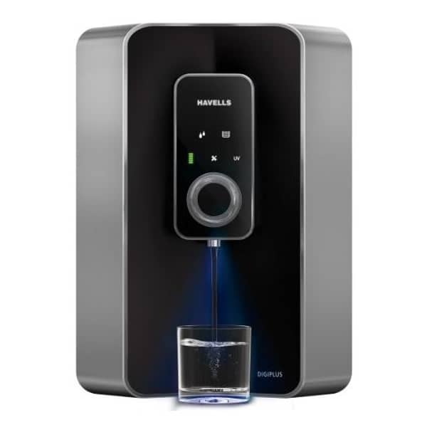 Havells DIGIPLUS Reverse Osmosis Water Purifier 6 LItres Silver/Black Havells DIGIPLUS Reverse Osmosis Water Purifier 6 LItres Silver/Black