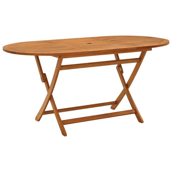 vidaXL Folding Garden Table 160x85x75 cm Solid Eucalyptus Wood vidaXL Folding Garden Table 160x85x75 cm Solid Eucalyptus Wood