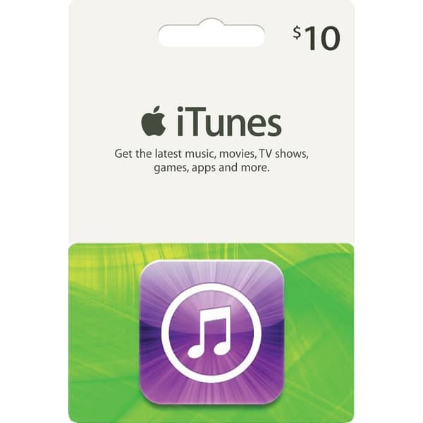 iTunes Card $10 iTunes Card $10