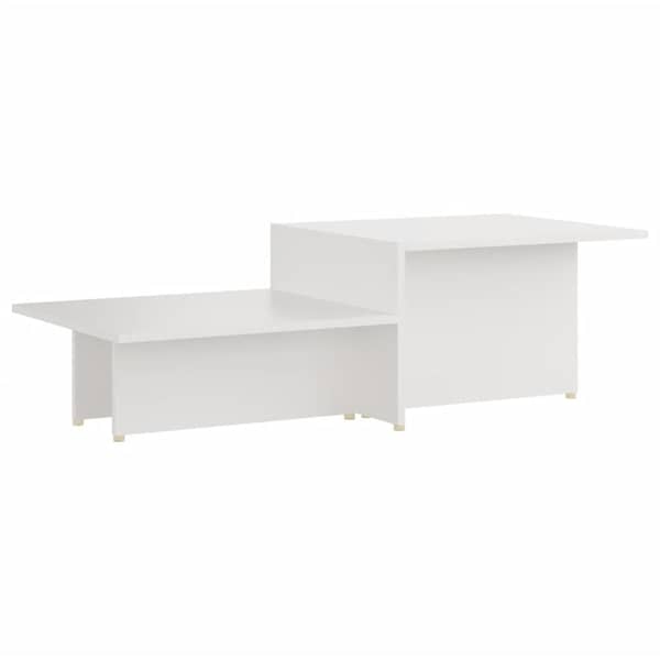 Vidaxl Coffee Table White 111.5x50x33 Cm Engineered Wood Vidaxl Coffee Table White 111.5x50x33 Cm Engineered Wood