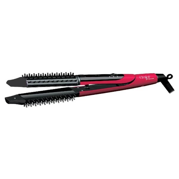 Emjoi 3 In 1 Hair Straightener Curler Brush UEHS101