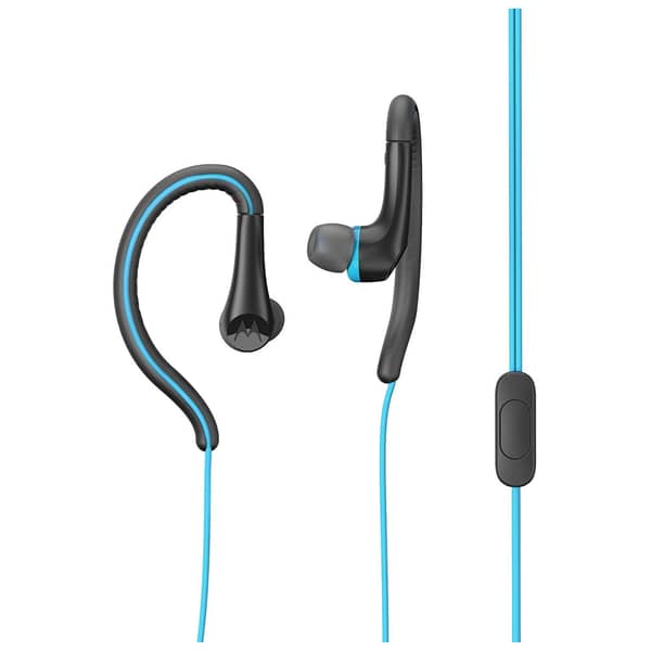 Motorola Earbuds Sports In Ear Wired Headset Blue- SH008 Motorola Earbuds Sports In Ear Wired Headset Blue- SH008