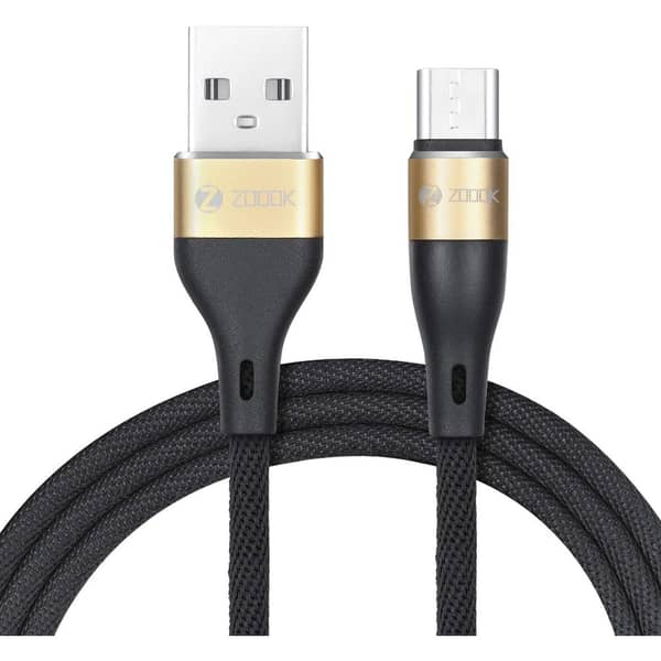 Zoook ARMOR SHIELD M100 USB Type-A To Micro USB Cable 1m Black