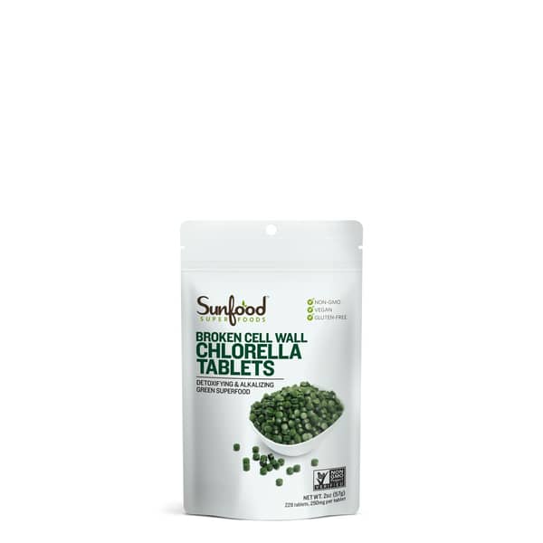 Sunfood Superfoods Broken Cell Wall Chlorella Tablets 2oz Sunfood Superfoods Broken Cell Wall Chlorella Tablets 2oz