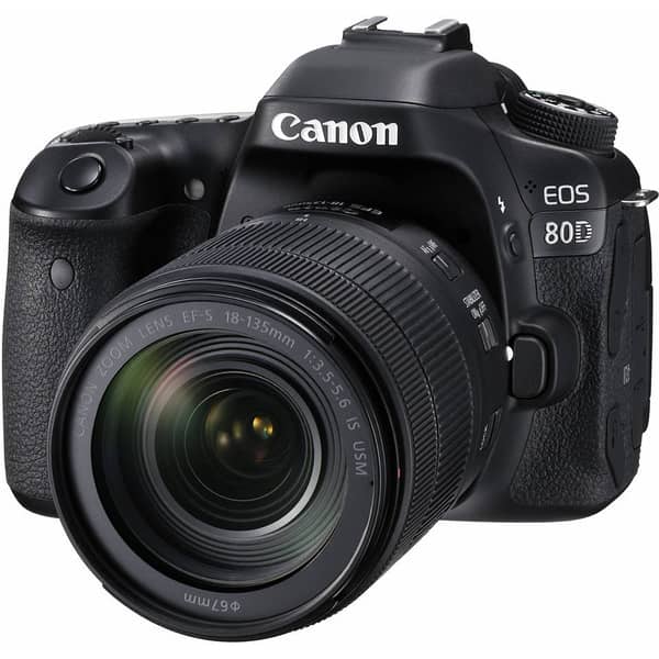 Canon EOS 80D DSLR Camera Black With EFS 18-135mm IS USM Lens Canon EOS 80D DSLR Camera Black With EFS 18-135mm IS USM Lens