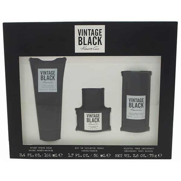 Kenneth Cole Vintage Black Gift Set For Men (Vintage Black 50ml EDT + 100ml After Shave Balm + 75g Deodorant) Kenneth Cole Vintage Black Gift Set For Men (Vintage Black 50ml EDT + 100ml After Shave Balm + 75g Deodorant)