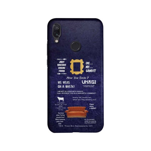Friends Essentials - Sleek Case for Xiaomi Redmi Note 7 Pro