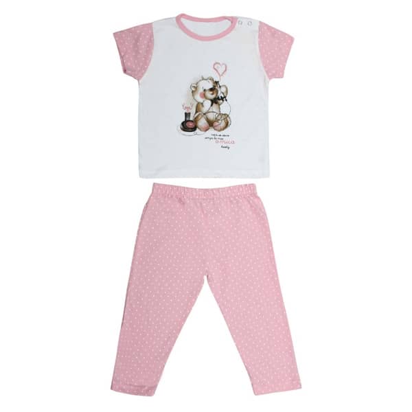 Soko Mesh Sleepwear For Girls Pink 30-36 M Soko Mesh Sleepwear For Girls Pink 30-36 M
