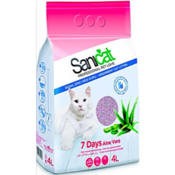 Sanicat 7 Days Aloe Vera Cat Litter  4L
